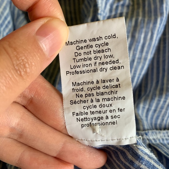 Anthropologie Tylho striped peplum shirt - Picture 9 of 9